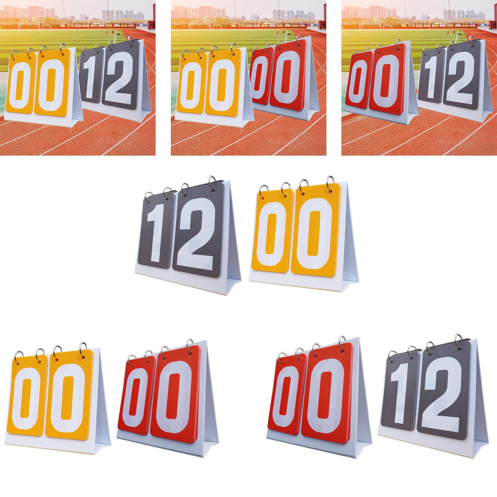 Scoreboard Digital - 2 ชิ้น กระดานคะแนนกีฬาหลากหลายประเภท 2 หลัก กระดานคะแนนแบบพลิกสำหรับเกม