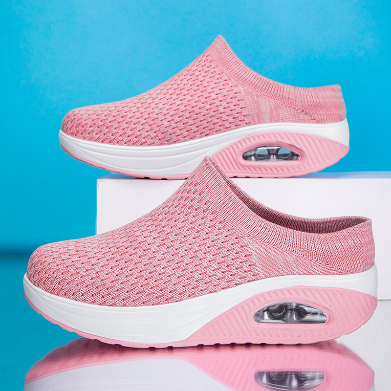 Badminton Shoes - รองเท้าผู้หญิงระบายอากาศได้ดีน้ำหนักเบารองเท้าผู้หญิงรองเท้าผ้าใบนุ่มกลางแจ้งรองเท้าครึ่งข้อรองเท้าถุงเท้าแฟชั่นเทนนิส