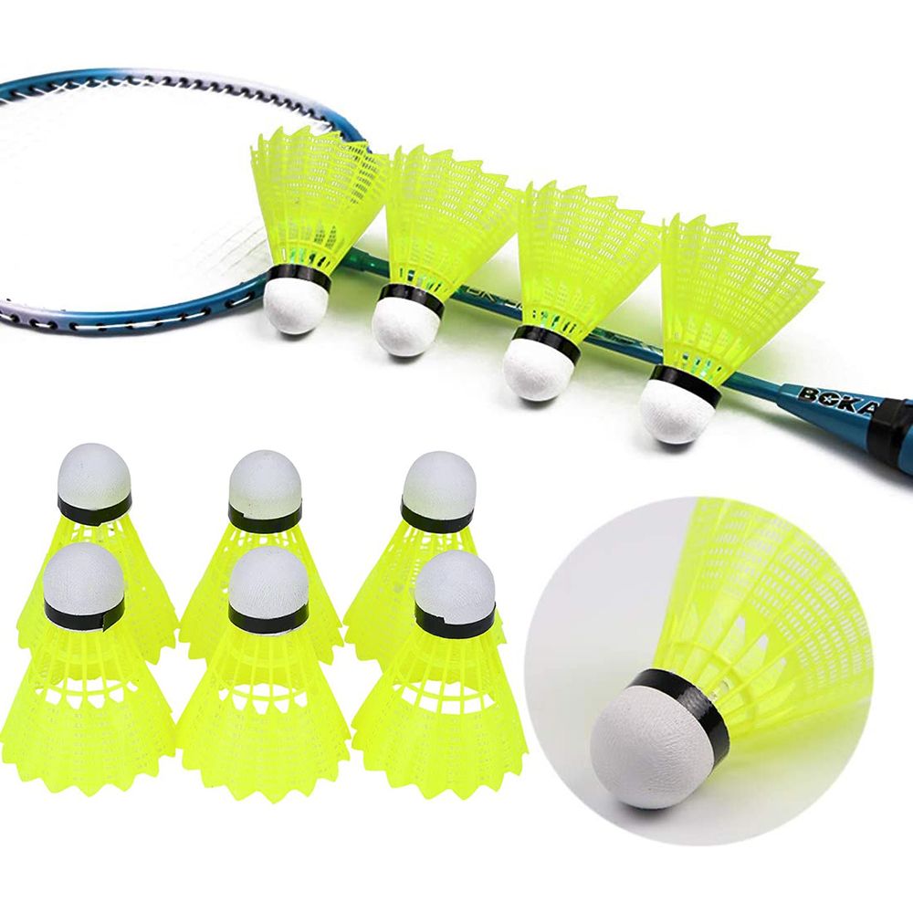 Feather Shuttlecock - ลูกแบดมินตันพลาสติกใหม่ ทนทาน แข็งแรง ทำจากไนลอน สำหรับกีฬาแบดมินตันในร่ม ลูกฝึกซ้อมแบดมินตัน