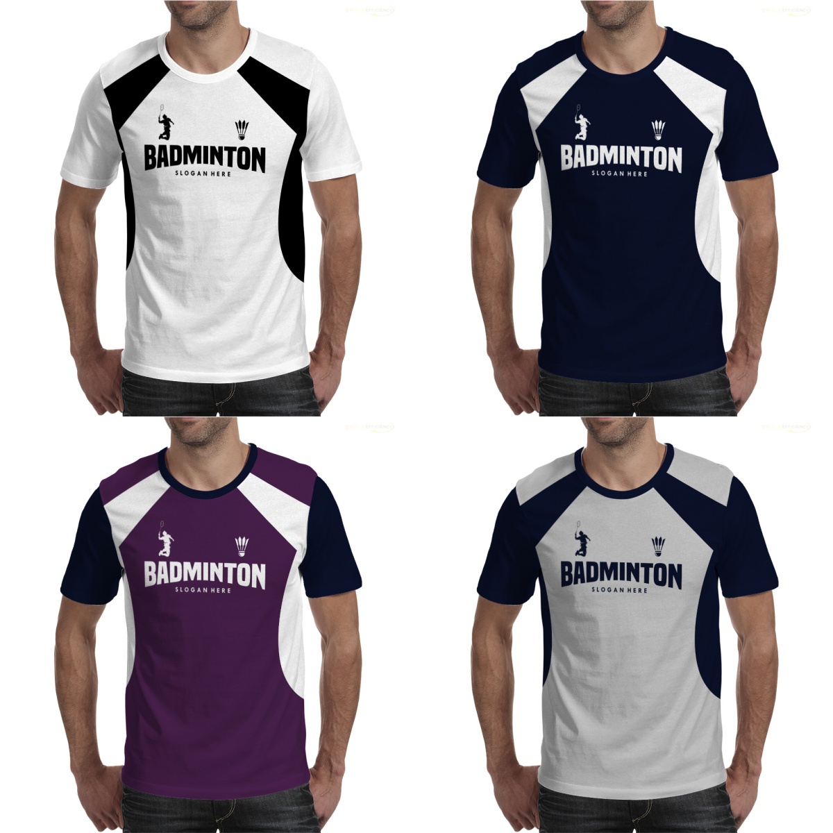 Badminton Jersey - เสื้อยืดแบดมินตันสำหรับผู้ชายและผู้หญิง แห้งเร็ว ระบายอากาศได้ดี คอกลม แขนสั้น เหมาะสำหรับการฝึกซ้อมกีฬาและฟิตเนส