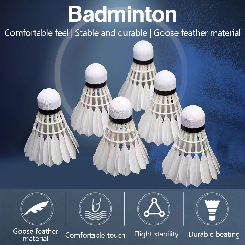 ลูกขนไก่แบดมินตันขนห่านสีขาวแบ - Feather Shuttlecock บทวิจารณ์และราคา