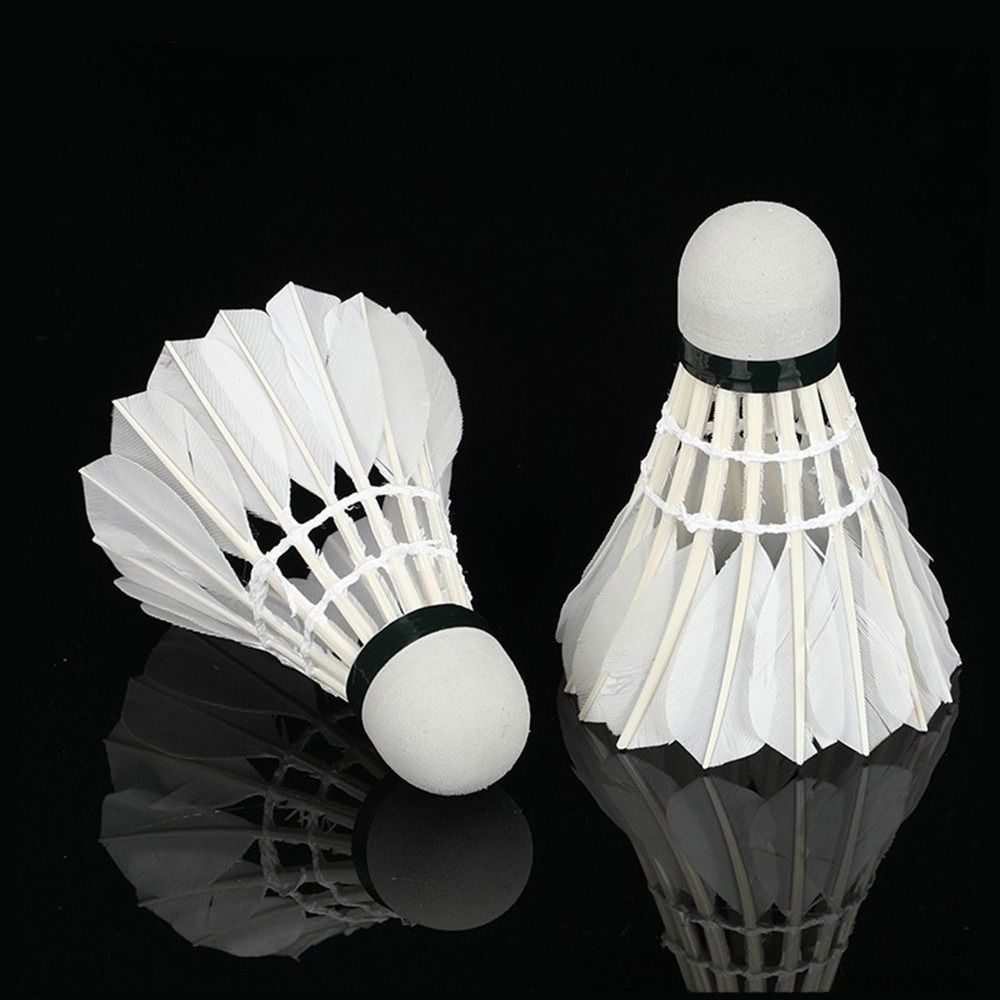 3/6/12 ชิ้น ลูกแบดมินตันสีขาวแ - Feather Shuttlecock บทวิจารณ์และราคา