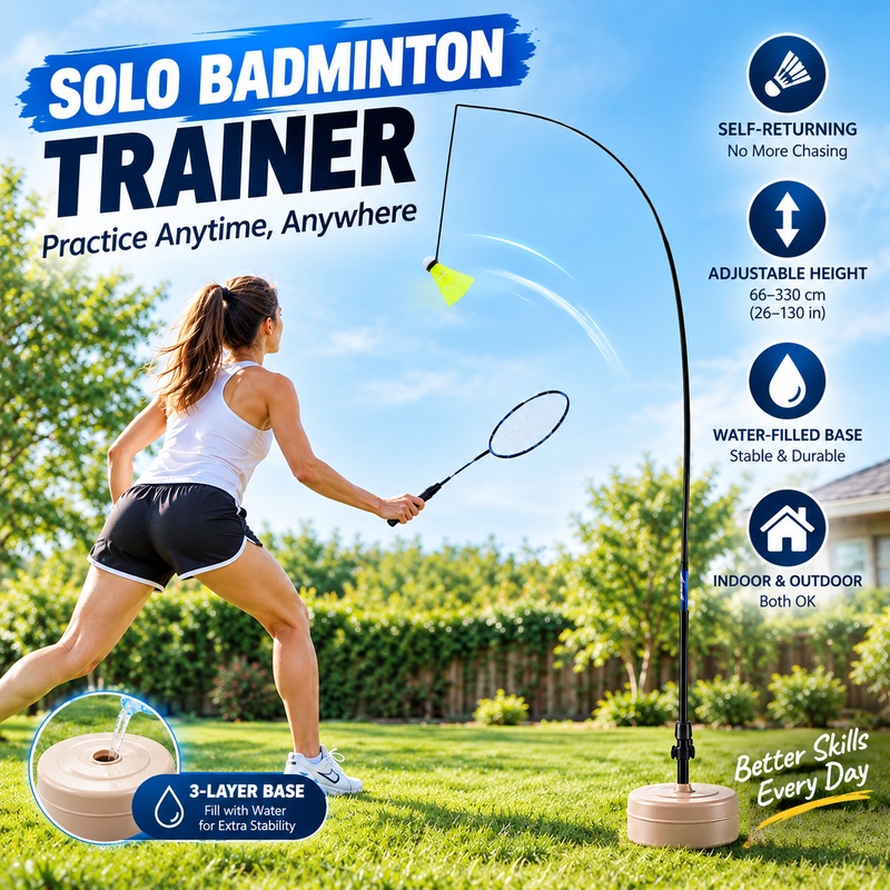 ชุดฝึกแบดมินตันแบบเดี่ยว ลูกขน - Badminton Shuttlecock บทวิจารณ์และราคา